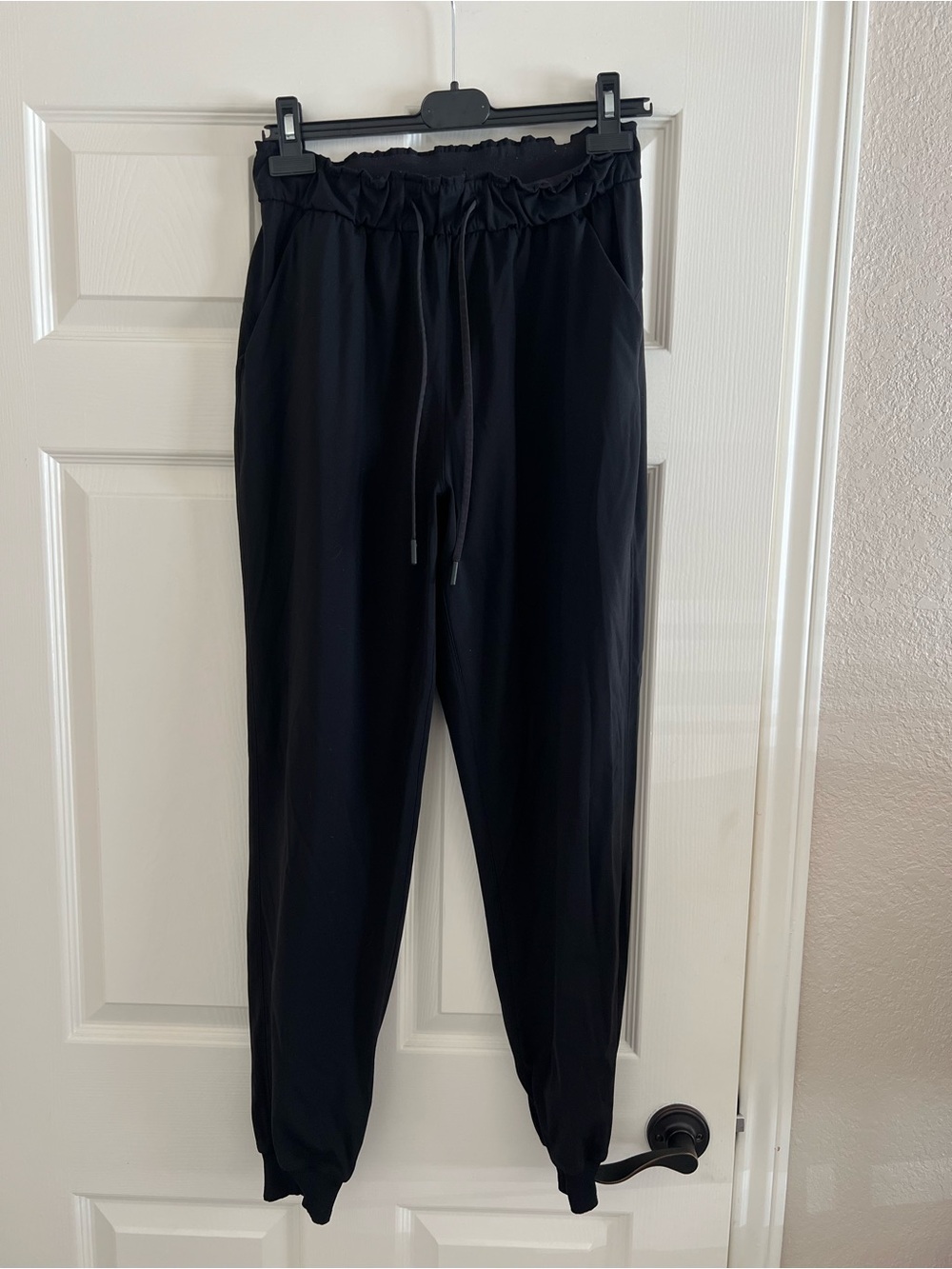 lululemon athletica Black High-Rise Drawstring Joggers